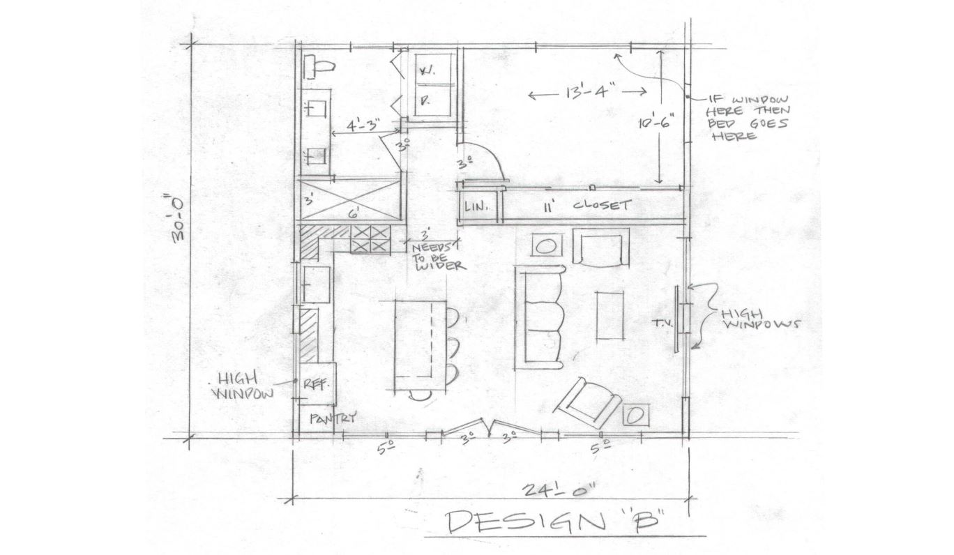 Drafting sketch befor uni-cm
